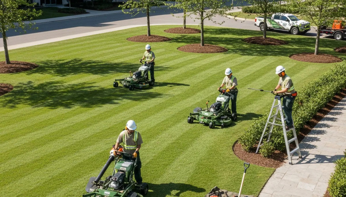 Bellevue, NE tree service crew providing professional tree care for local landscaping projects