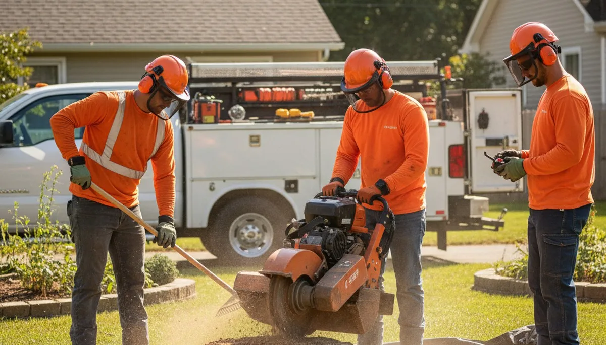 Stump removal service in Bellevue, NE for safe, thorough yard cleanup