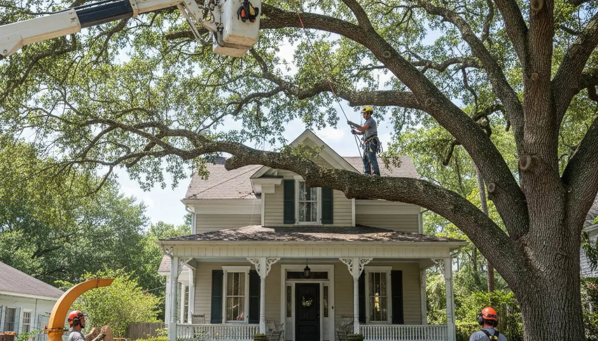 Tree service crew in Bellevue, NE providing professional tree trimming and removal services