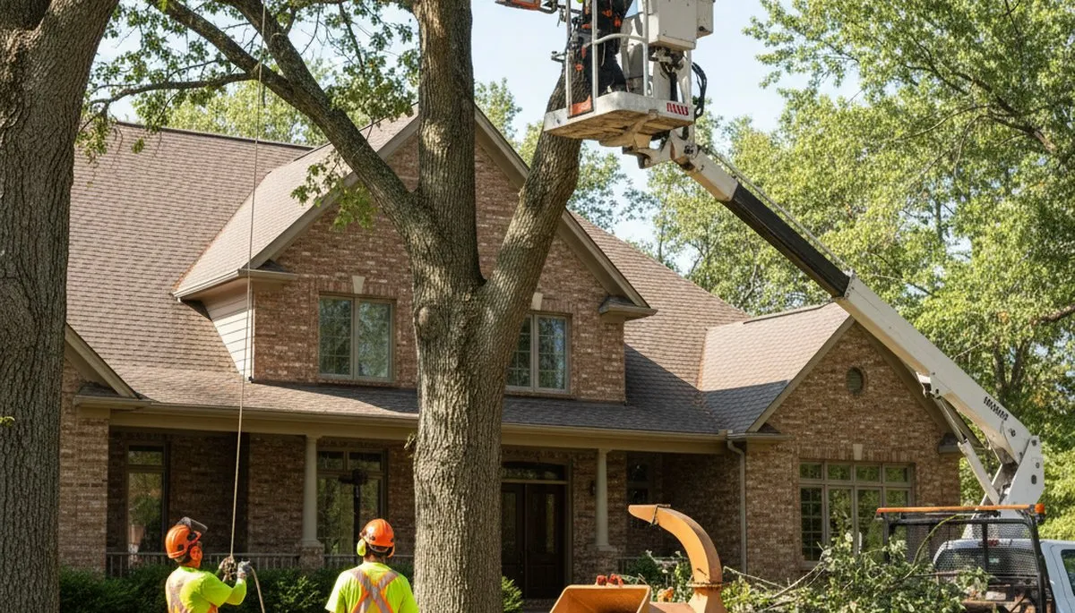 Tree service crew providing professional tree care in Bellevue, NE