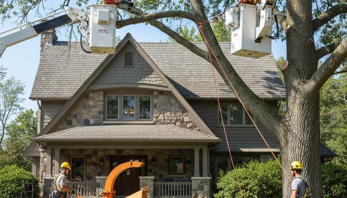 Bellevue, NE tree service crew providing professional tree trimming and removal services